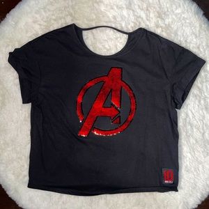 Marvel Studios First 10 Years Anniversary Sequin Top 🦸